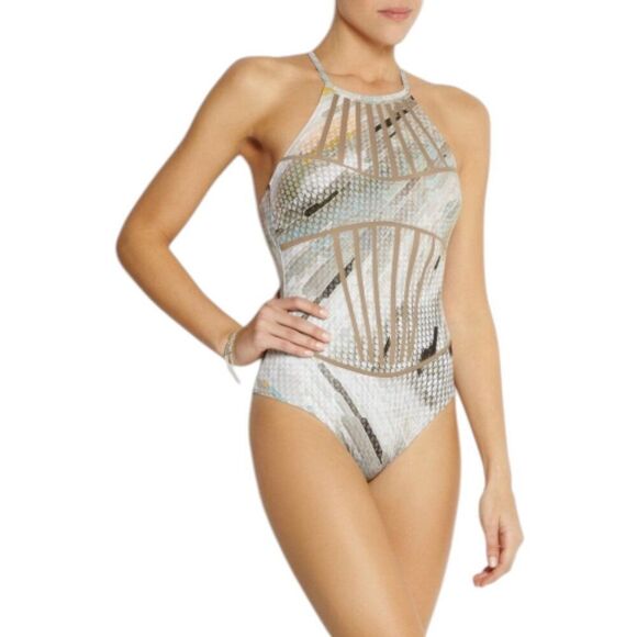 La Perla Mesh Paneled Jaisalmer One Piece Swimsuit Size 40 US 12 - Picture 1 of 11